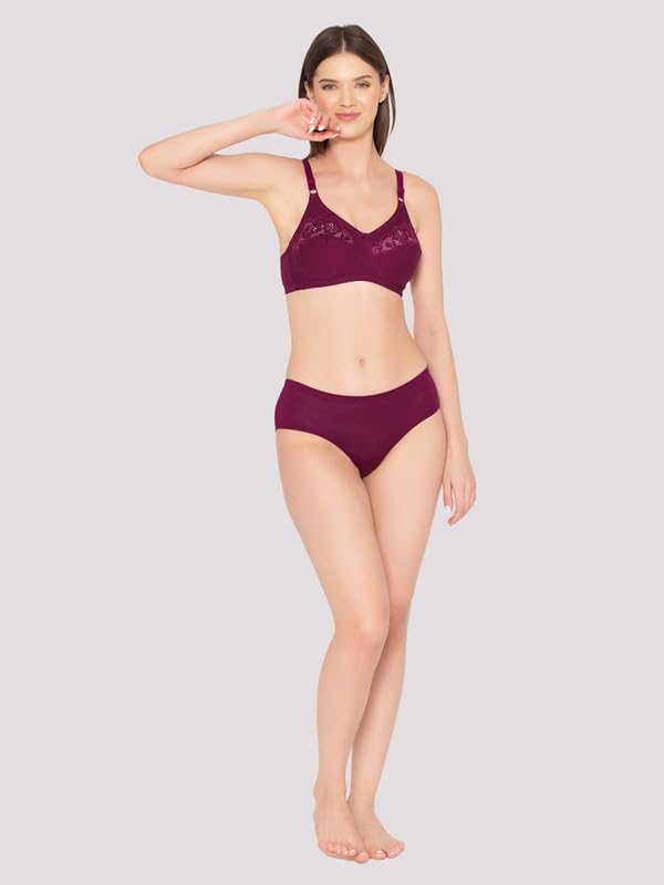Image of Groversons Paris Beauty Women's Cotton, Full Coverage, Non-Padded, Non-Wired Bra (BR001)