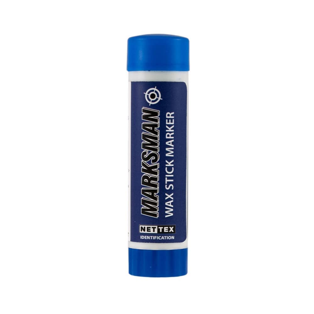 Nettex Men's Blue Marksman Wax Stick Marker (Pack Of 10) (One Size) (Blue)