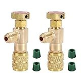 サムコス コントロールバルブ エアコン 真鍮 R22 R410a エアコン変換アダプター 流量制御バルブ 2個セット