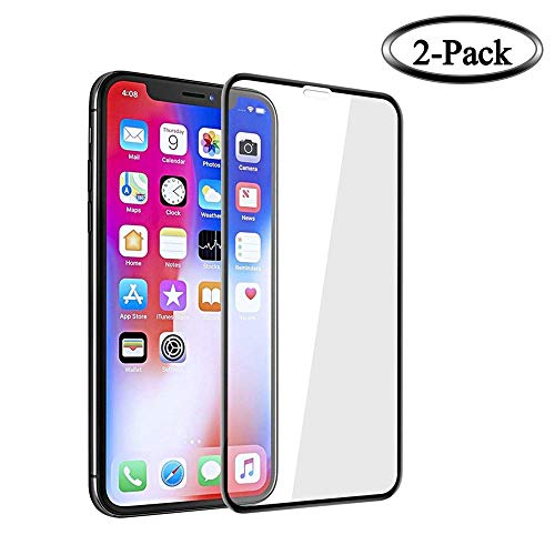 Screen Protector Compatible for iPhone XR, Tempered Glass Screen Protector, 3D Full Frame Curved Edge, 9H Hardness, Easy Installation,Case Friendly Compatible for iPhone XR[2-Pack] … (iphone xr-2pack)