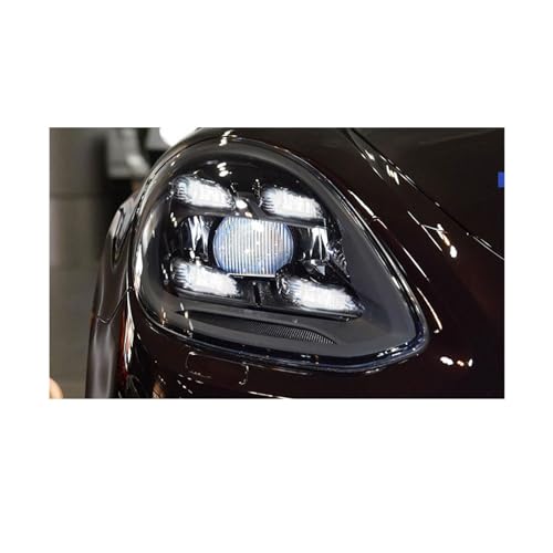 Lot de 2 feux de voiture Compatible Pour Porsche Cayenne, lentille de projecteur de phare...