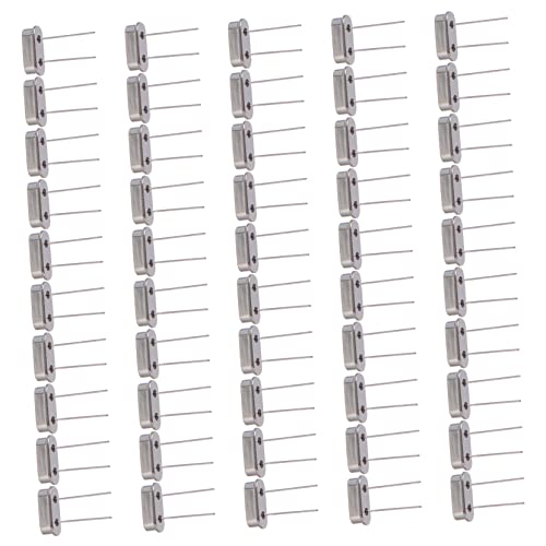 KONTONTY 50 Pcs Quartz Crystal Resonator Quartz Filte Accessories Part Crystal Oscillator Silver