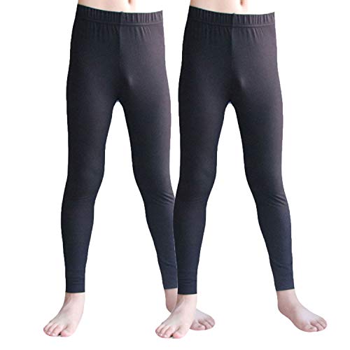 LANBAOSI Boys Girls Thermal Underwear Bottoms Ultra Soft Winter Long Johns Pants for Kids