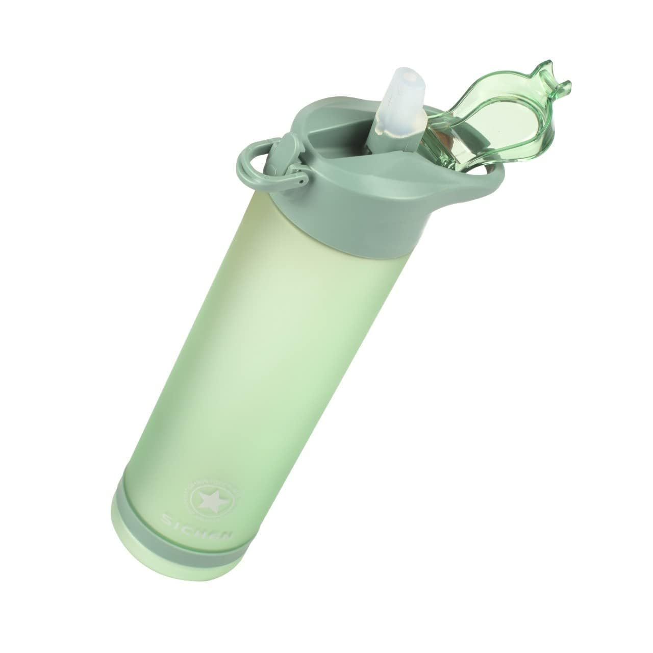 UPLINE Fitness Sports Water Bottle with Time Marker & Straw Leakproof Tritan Drink Enough Water for Fitness and Outdoor, Camping, Yoga, Cycling- 750ML.(Multi Color)