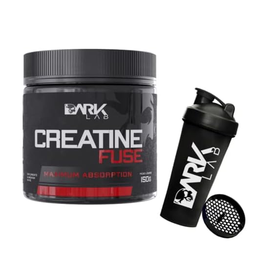 Creatina Fuse (Creatina 150g) + Coqueteleira 700ml Dark Lab | Creatina com Máxima Absorção | Auxilia no Crescimento Muscular