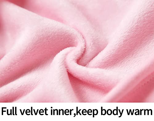 Danshow Girls Ballet Wrap Tops Kids Long Sleeve Dance Sweater,Velvet Inner(824-160-08) #TOP2