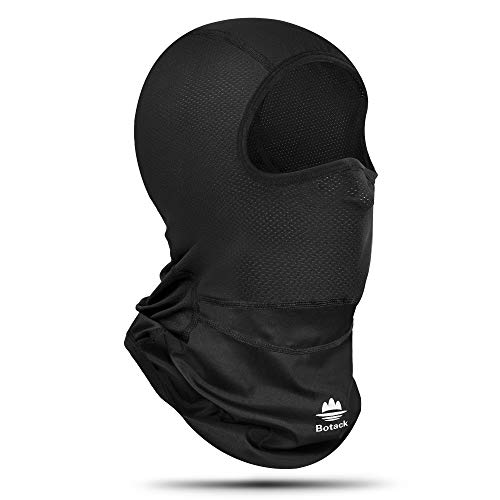 EXski Sturmhaube Gesichtshaube Balaclava Sonnen-UV-Schutz Sturmhaube Fahrrad Motorrad Atmungsaktiv Schlauchtuch für Damen & Herren (Schwarz)