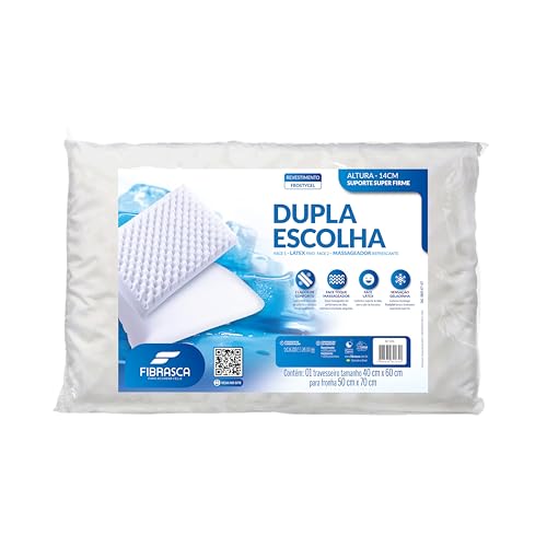 Travesseiro Ortopédico Latex Alto Firme - Dupla Escolha – p/Fronh...