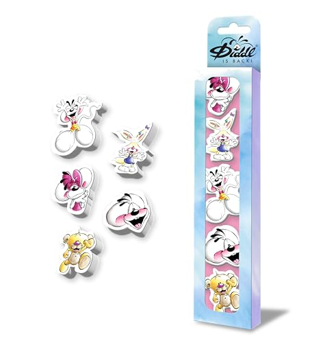 5 GOMME IN 3D TROPPO MIGNONNE: questo set include 5 gomme a forma di Diddl e dei suoi amici, da collezionare o utilizzare quotidianamente.