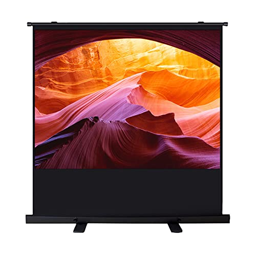 Pantalla de proyección portátil para escritorio HD retráctil con ángulo amplio de 178°, tamaño 72 pulgadas 16:10