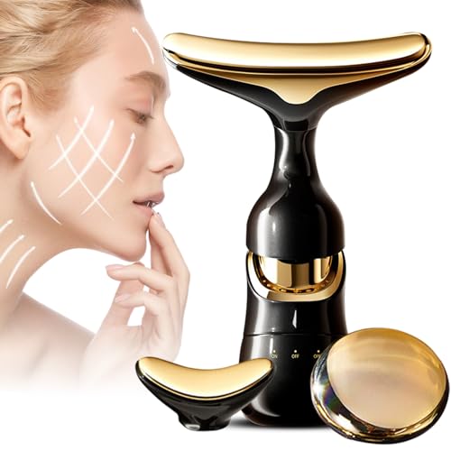 Dispositivo de masaje facial, dispositivo antiarrugas faciales, masajeador facial eléctrico antiarrugas, 3 en 1 aparato de masaje eléctrico, masaje facial, mejorar, apretar y suavizar la piel