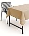 Produktbild texpot Tischdecke 130 x 160 cm Sand Leinenoptik Lotuseffekt Fleckschutz Bügelfrei Tischtuch