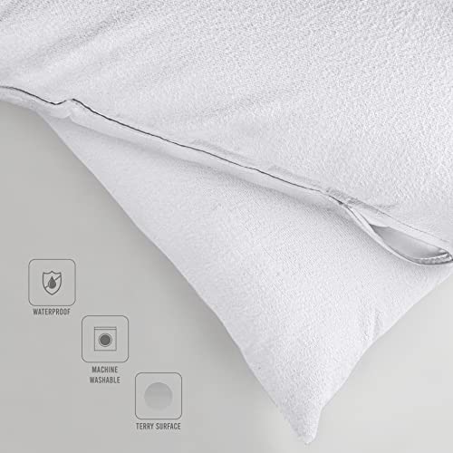 Utopia Bedding UB3624 Waterproof Pillow Protectors With Zipper Standard Size (4 Pack), Terry Pillow Covers, Bed Bug And Dust Mite Proof thumb #5