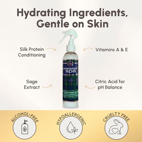 Image of Best Shot Scentament Spa Botanical Body Splash, Detangler Spray, Hypoallergenic Body Spray for Cat and Dog, Berry Amaretto, 8 Oz.