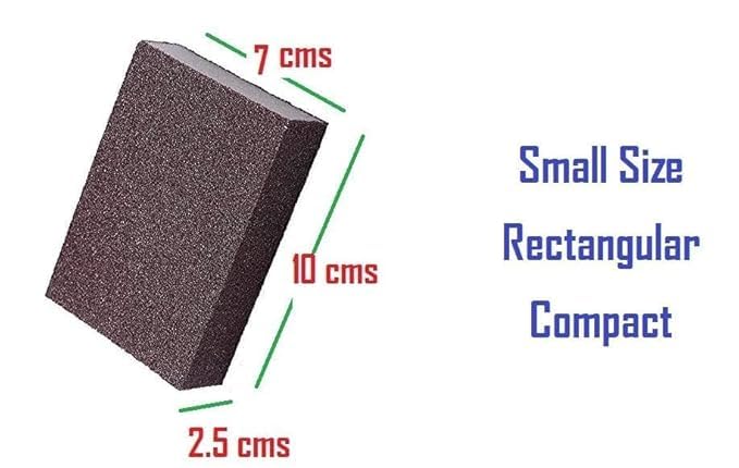 PTSCS Sanding Sponge Block for Kitchen Use, Multipurpose Sand Paper Magic Scrub Sponge Deep Cleaner Eraser Kitchen Tool (Pack of 3) 1