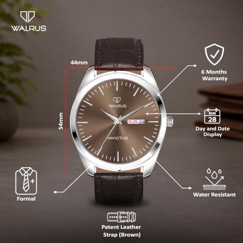 Image of Walrus INC Series Men's Analog Watch - Vegan Leather Strap, Stylish & Modern Style | Perfect for Formal and Casual Wear