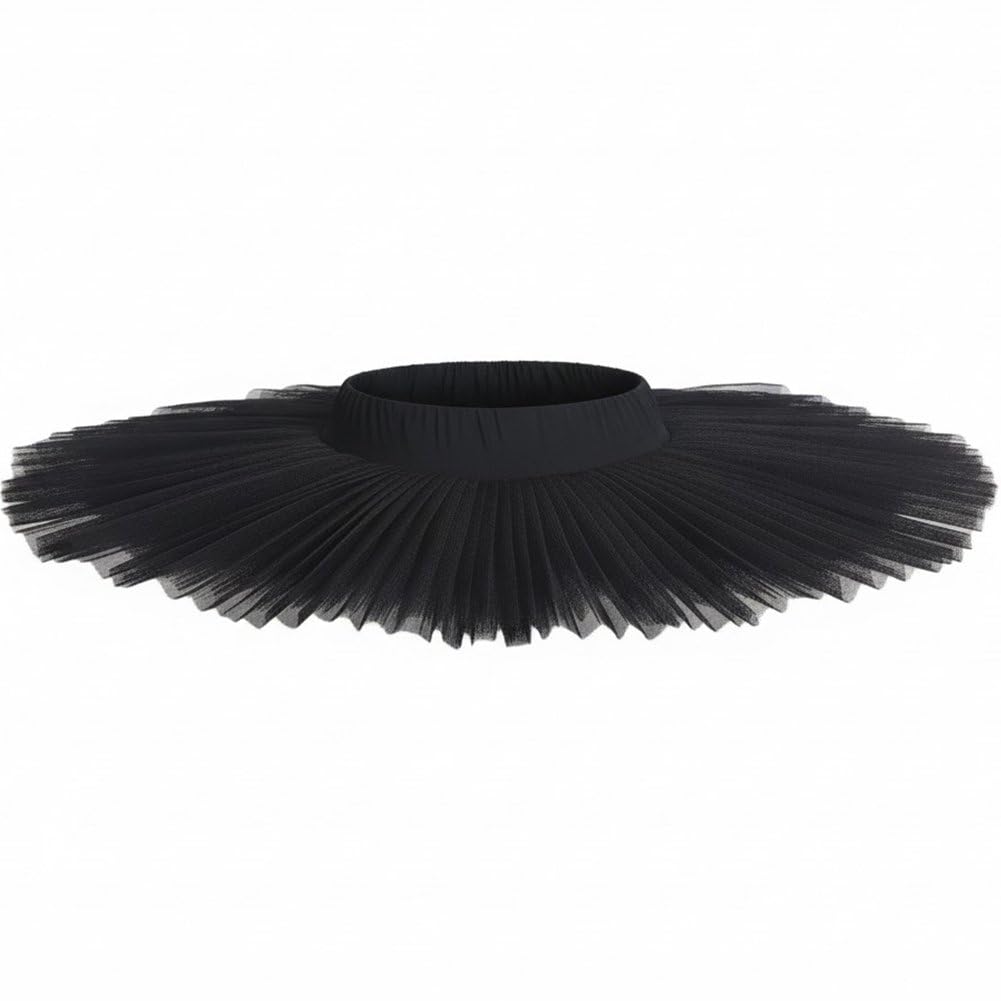 Sslvya Professional Swan Ballet Platter Tutu for Women Ballet Skirt Pancake Tutu Ballet Costume Swan Lake Dance Skirt Dancewear