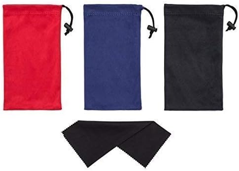 Vista 2 de Bolsa de microfibra para gafas de sol de alta calidad con cierre de resorte