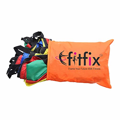 Image of Fitfix Kids Play Parachute 6 Feet with 6 Handles and Carry Bag - Ideal for Cooperative Play and Upper-Body Strength Building