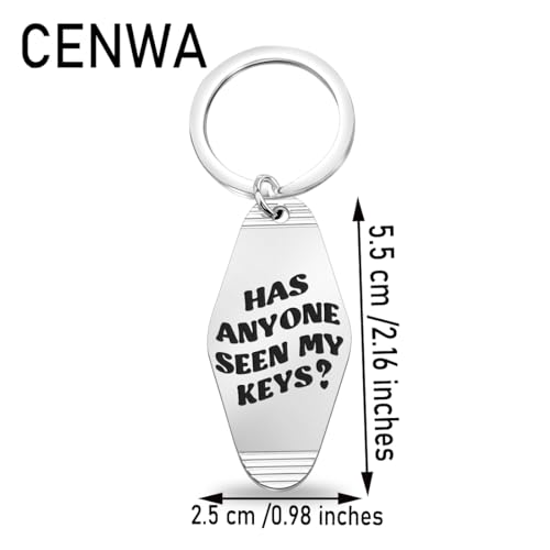 CENWA Has Anyone Seen My Keys Keychain Cute Car Keys Motel Keychain House Keys Gift for Friend2
