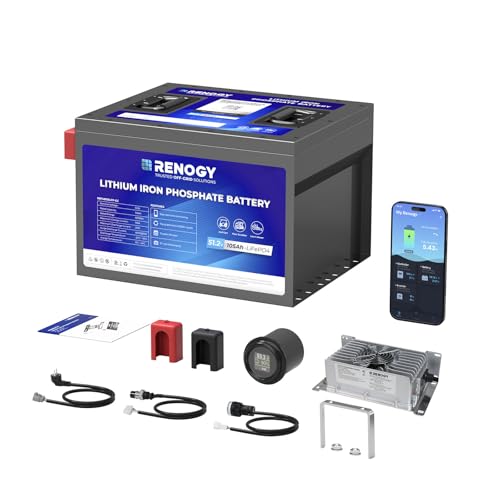 RENOGY REGO 105Ah 48V Lithium Battery Golf Cart LiFePO4 Battery