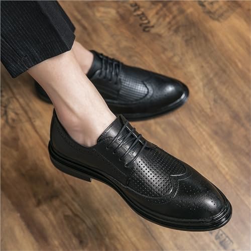 Premium Leather Oxford Lace Up Shoes for Men Ideal for Office Wear and Comfort2