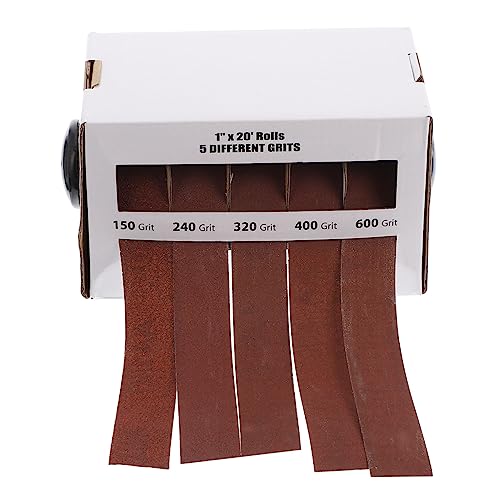 MUSISALY Boxed Emery Cloth Roll Abrasive Sanding for Draw Out Sandpaper with High Polishing Efficiency