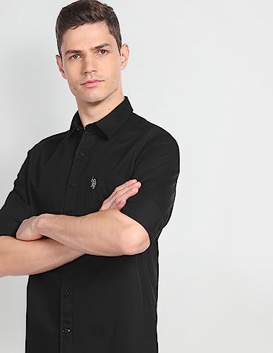 Image of U.S. Polo ASSN. Men's Cotton Slim Fit Shirt