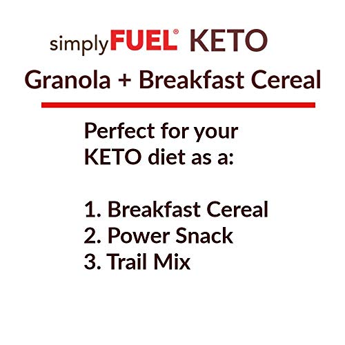 Simplyfuel Keto Granola | Low Carb Keto Cereal | 1 G Net Carbs | No Sugar | Gluten Free | Vegan | Mct Oil | Trail Mix | 11 Oz #TOP6