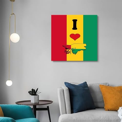 Decoración de pared moderna con cuadro impreso de Guinea-Bissau 5