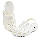 Clogs for Men | Adjustable Back Strap Stylish Non-Slip Walking Casual Sandals | Waterproof & Everyday Mules Flip-Flop For Men's & Boy's (White, UK Footwear Size System, Adult, Men, Numeric, Wide, 11) gallery image
