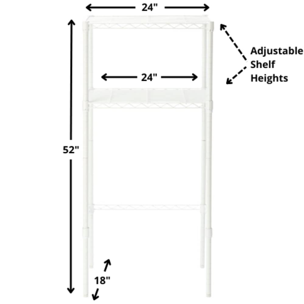 DormCo Suprima® Adjustable Shelving - The Mini Shelf Supreme - White