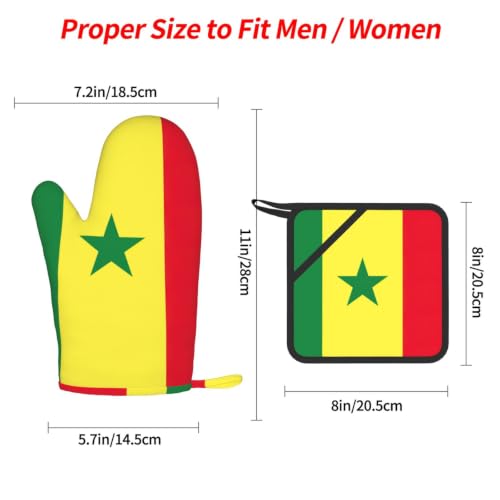 Ensemble de four anti-brûlure motif Sénégal lavable