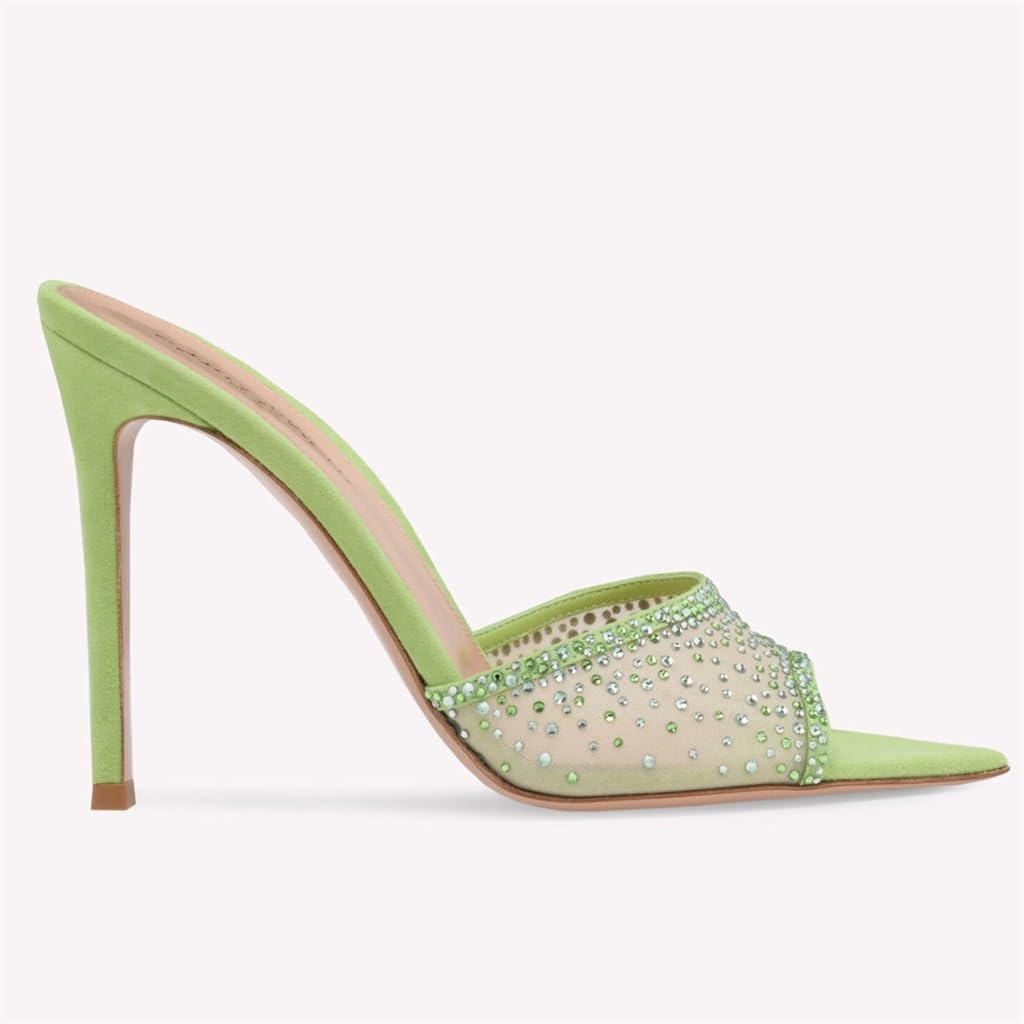 Chaussures talons hauts diamant du rhin sandales bout ouvert argenté pointure 40