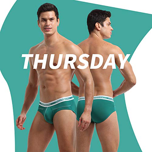 Yukaichen Men's 7-Pack Low Rise Briefs Bamboo Fiber Bulge Pouch Bikini Underwear L #TOP2