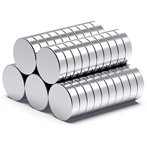 Thcmagorilla Strong Neodymium Magnets, Rare Earth For Crafts, Heavy Duty Round Small Magnets, 0.47 X 0.12 Inch, 50 Pcs
