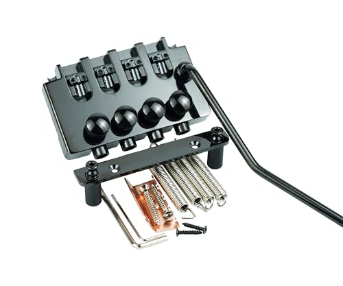 guyker Electric 4 String Bass Locking Tremolo Bridge BB4T Black