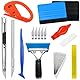 23 Stück Folierungs Werkzeug Set, CIYIN Rakel Set für Folierung, Auto Vinyl Werkzeug mit Filzrakel Set, Micro Rakel, Cuttermesser, Ersatzklingen, für Car Wrapping Folie, Fensterfolien,Tapeten