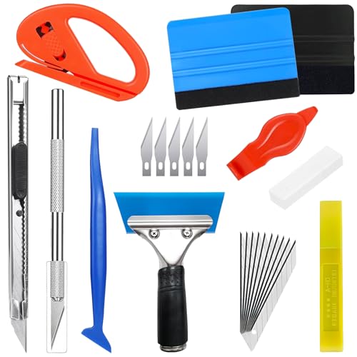 Sicuro e Pratico: la lama artigianale ha un bordo affilato e resistente con un design ad angolo di 30 gradi. Può tagliare accuratamente vari oggetti. Il manico ha un motivo inciso, che non è solo bello ma anche antiscivolo. La testa del raschiatore è progettata per prestazioni, controllo e resistenza eccellenti. Il kit wrapping è progettato ergonomicamente e si sente a suo agio nella mano. Ciò aumenta il controllo durante il taglio