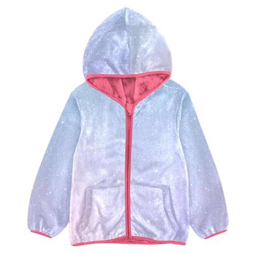GuoChe Rainbow unicorns Style Bright Abstract Boys Fleece Jacket
