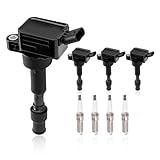 UF816 Set of 4 Ignition Coil Packs & Spark Plugs Compatible with 2016-2021 Hyundai Elantra Kona Sonata Hybrid Veloster Kia Forte Optima Hybrid Soul 2.0L Replace# 27300-2E601 49137 GN10877