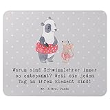 Mr. & Mrs. Panda Mousepad Entspannte Schwimmlehrer - Geschenk, Lehrer, Schwimmausbildung, mousematte, Mentor, personalisierte Geschenke, Mouse Pad, Berufspassion, Berufe, Mauspad, Beruf, Berufsleben