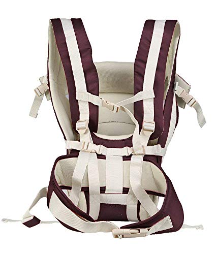 Image of Antil's Baby Carrier Bag /Adjustable Hands Free 4 in 1 Baby /Baby sefty Belt /Child Safety Strip /Baby Sling Carrier Bag /Baby Back Carrier Bag (Purple) Front Carry Facing