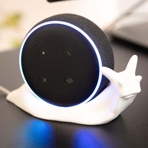 Snail Echo Dot Holder Stand for Echo Dot 3rd/2th Generation, Unique Alexa Holder, Snail Alexa Stand Holder Mount, Accessories Speaker, dot Stand Holder for Alexa Echo dot, Amazon Echo dot Holder