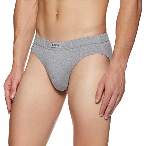 Image of Levi's 011 Comfort Brief for Men | 100% Pure Cotton | Breathable | Durable | Anti-Roll Waistband | Extra Supportive Gusset | Dual Layer 3D Pouch | Tagless & Zero Irritation Comfort | Pack of 3