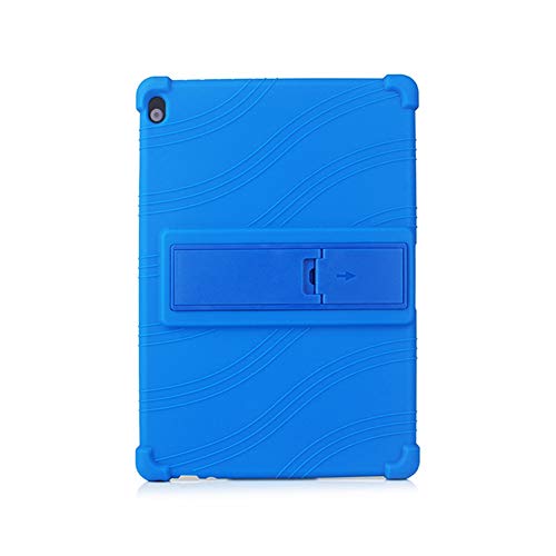 Generico Custodia Cover per Lenovo Tab P10 M10 X605 X505 Tablet da Ultra Morbido Supporto Protettiva Antiurto Case 10.1 pollici silicone blu