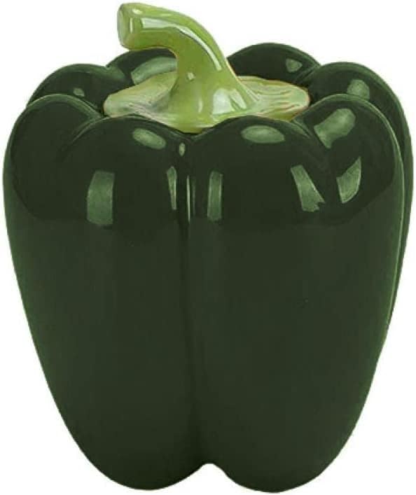 Ceramic Pepper Shape Container Sugar Bowl Candy Dish Food Storage Jar with Lid