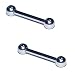 2x 16 Gauge 16g 316L Stainless Steel Straight Barbell Cartilage Nipple Ring Earring 1/4 5/16 3/8 7/16 1/2 Pair Set of 2