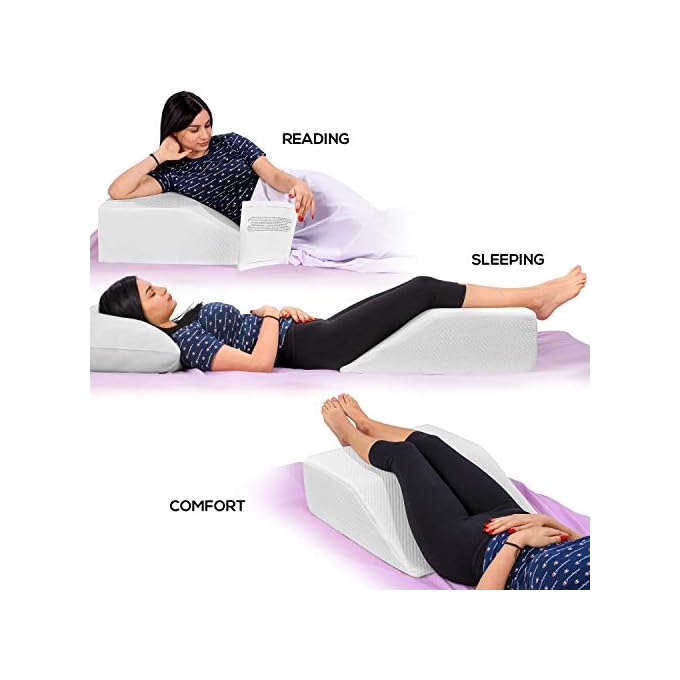memory foam leg elevation pillow