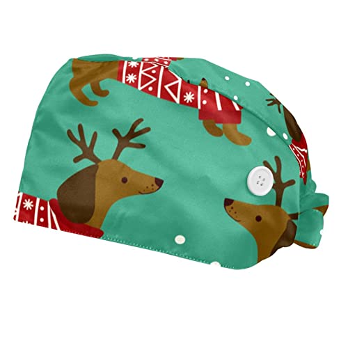 Casquette de travail teckel unisexe lot de 2 couvre-chefs réglables pour hommes et femmes